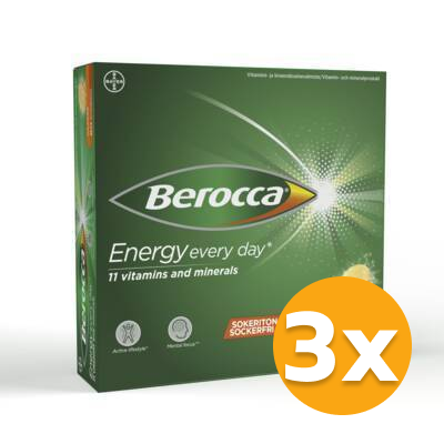 3 x BEROCCA ENERGY ORANGE PORETABLETTI 60 kpl
